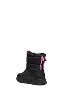 Geox Girls Black Mongolia Waterproof Fabric Boots | Derimod