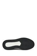 Men's Black Lace-up Thick-Sole Leather Sneaker | Derimod