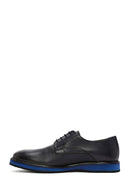 Men's Navy Blue Lace-up Leather Casual Shoes | Derimod
