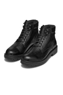 Geox Men's Black Lagorai + Grip Abx Laced Waterproof Leather Casual Boots | Derimod