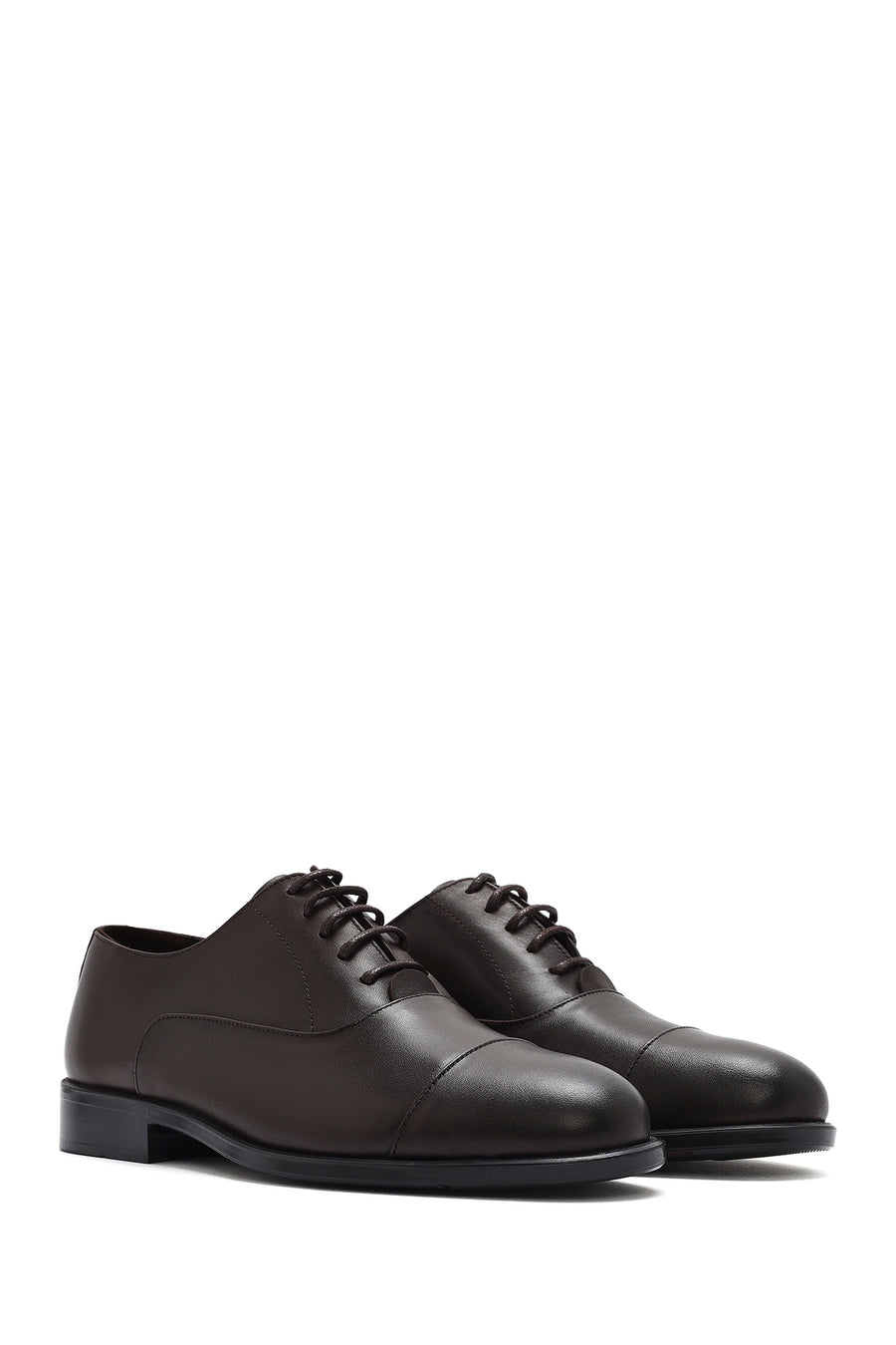 Men's Brown Laced Leather Classic Shoes