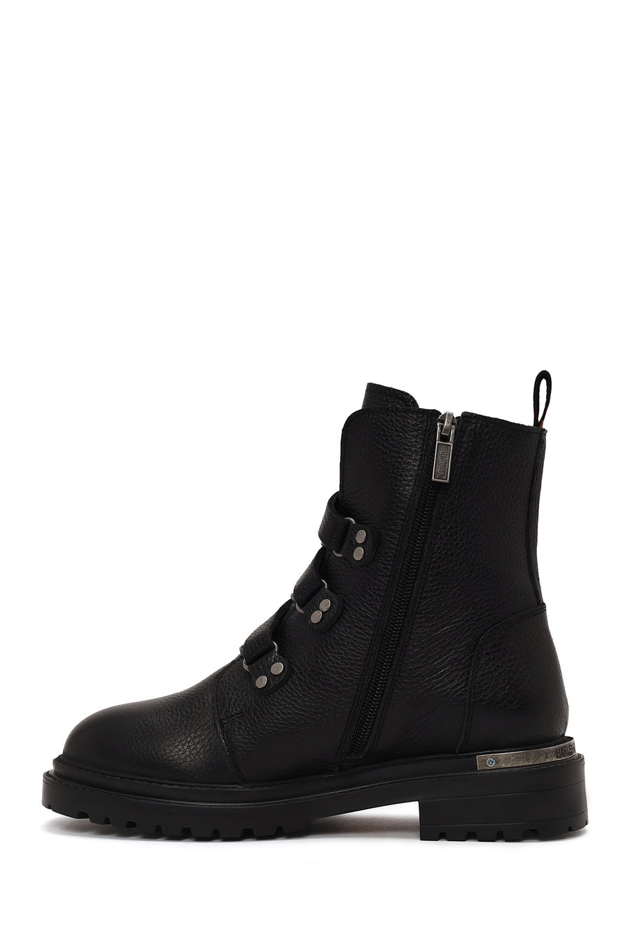 Harley Davidson Woman Black Camiel Zip Closure Leather Boots
