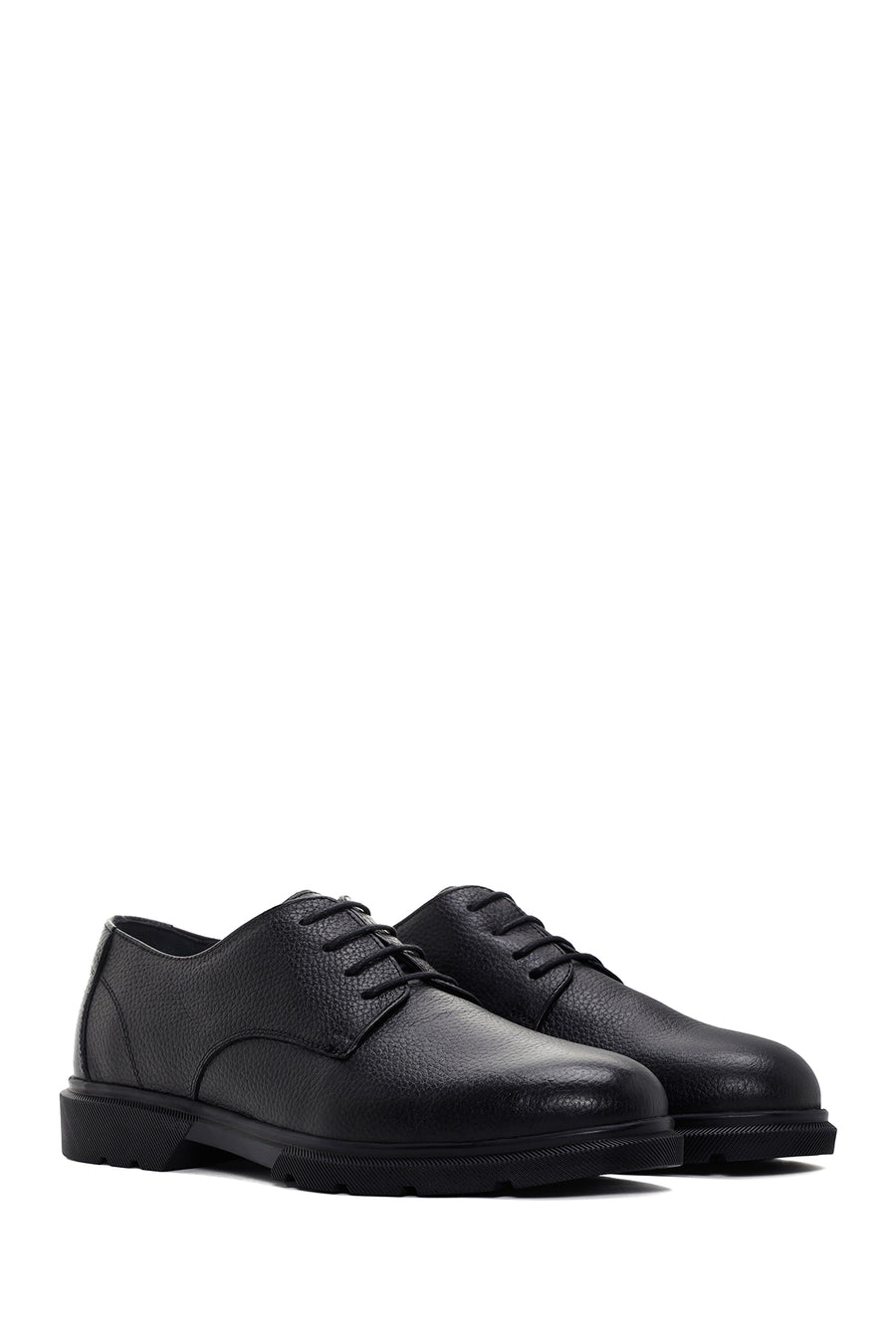 Men's Black Leather Casual Shoes