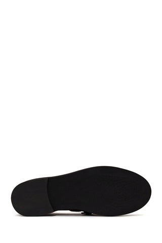 Kadın Bordo Tokalı Süet Deri Maskülen Loafer
