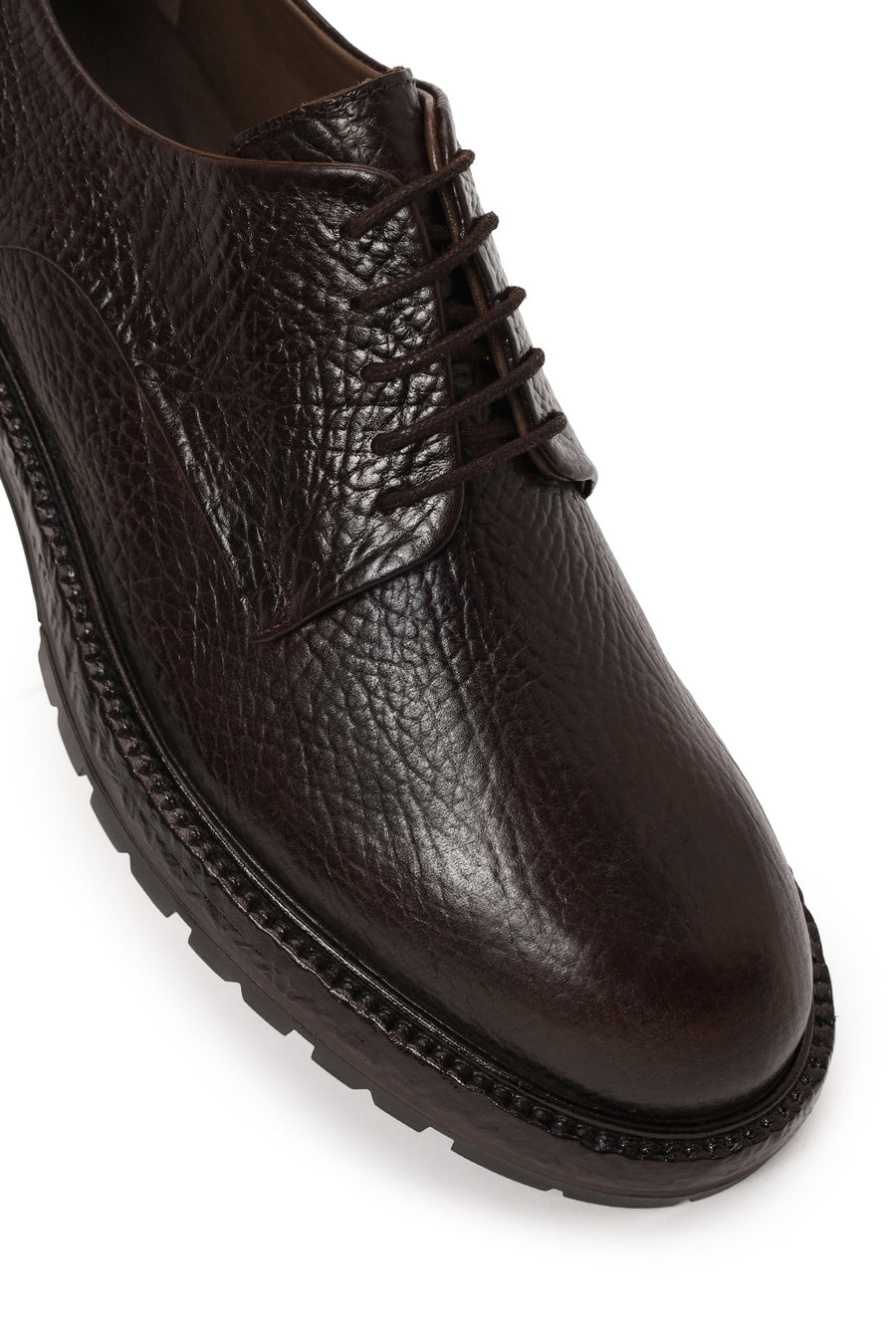 Male Brown Lace-up Leather Casual Shoes