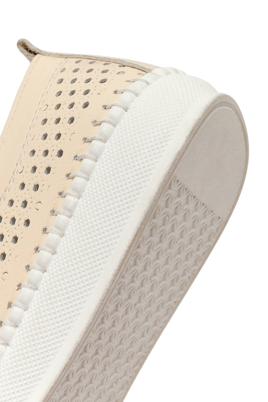 Woman Beige Leather Comfort Shoes