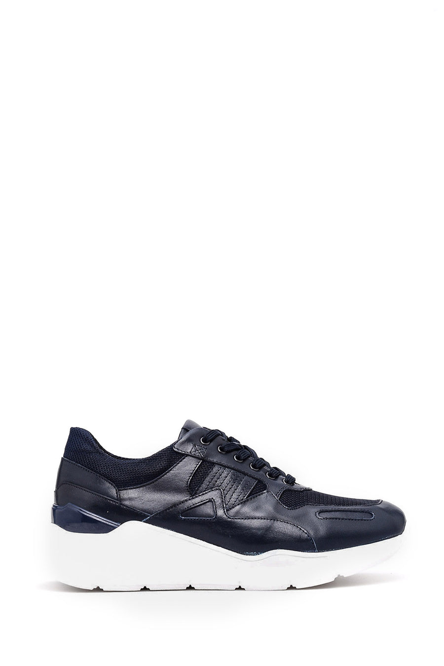 Men's High-Sole Leather Sneaker 19SFD344714 | Derimod