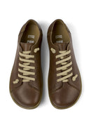 Camper Men's Brown Peu Laced Leather Casual Sneaker | Derimod