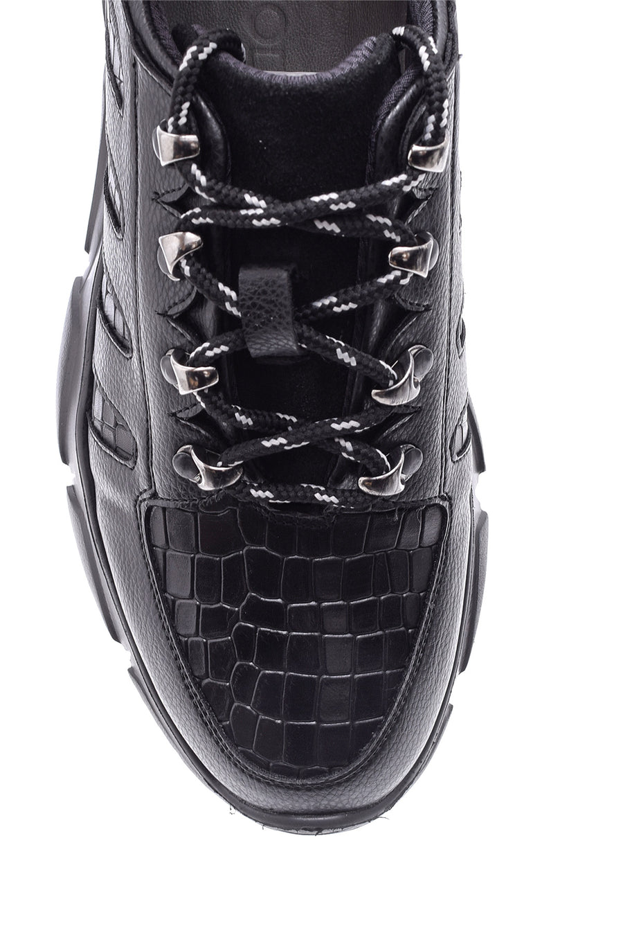 Men's Crocodile Patterned Leather Sneaker