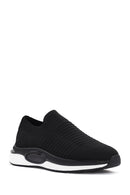 Derimod Zero Men's Black Thick Soled Fabric Sneaker | Derimod