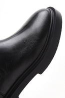 Men's Black Leather Thick Soled Chelsea Boots | Derimod