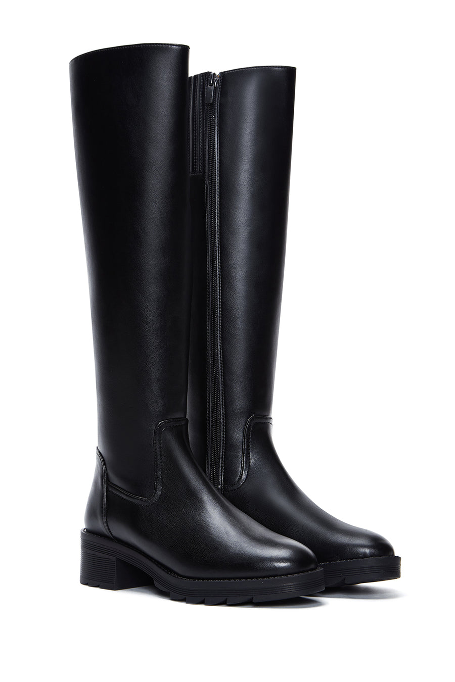 Women's Black Zippered Boots