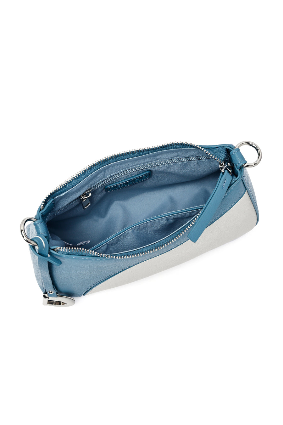 Woman Beige Long Strap Shoulder Bag