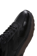 Men's Black Leather Sneaker | Derimod