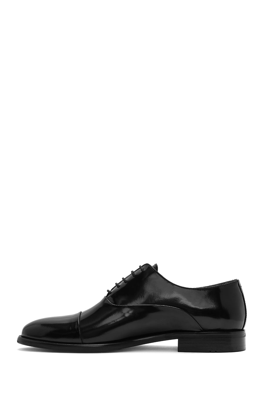 Men's Black Laced Leather Classic Shoes