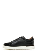 Men's Black Leather Sneaker | Derimod