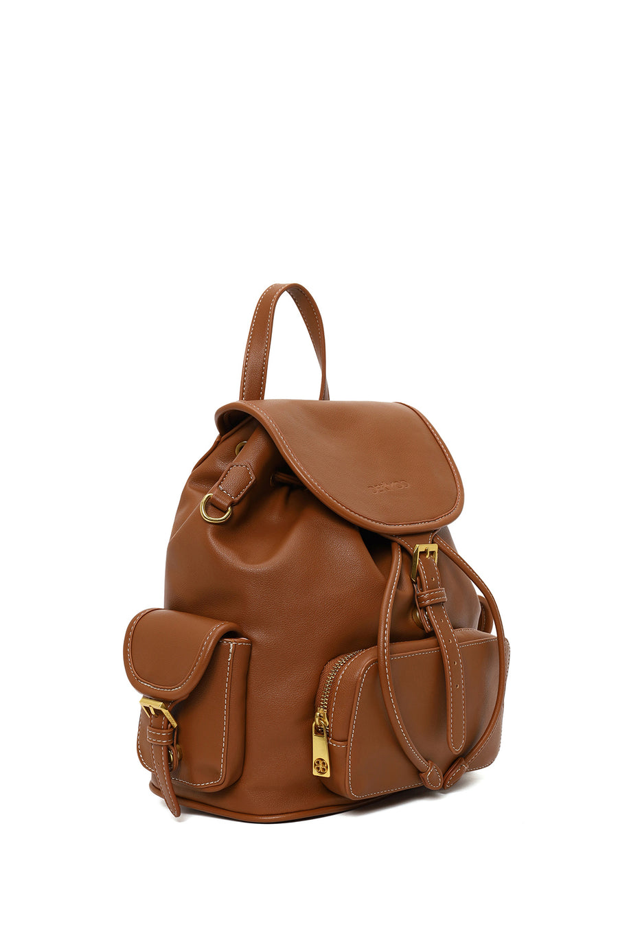 Woman Brown Casual Backpack