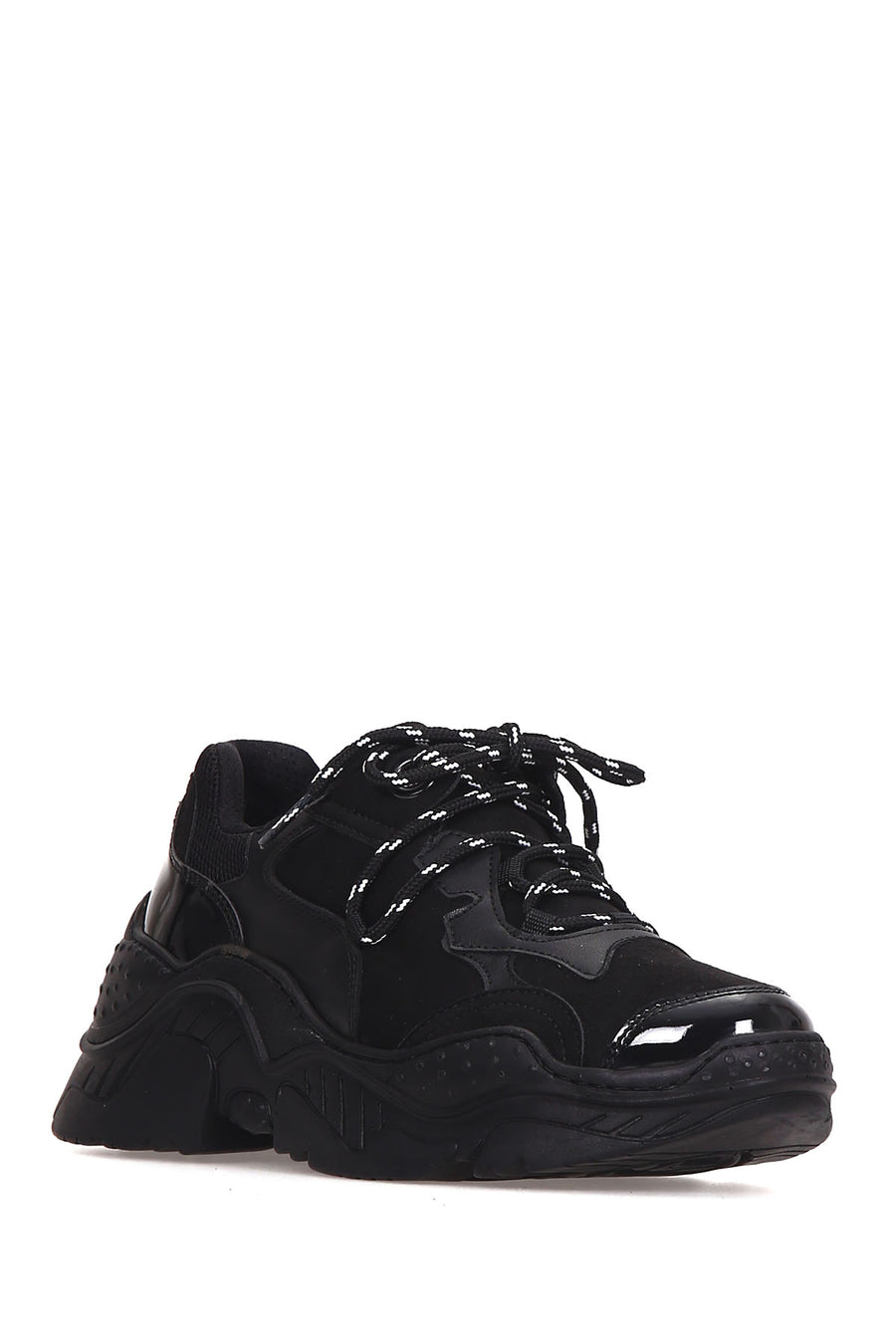 Kadın Rugan Detaylı Sneaker