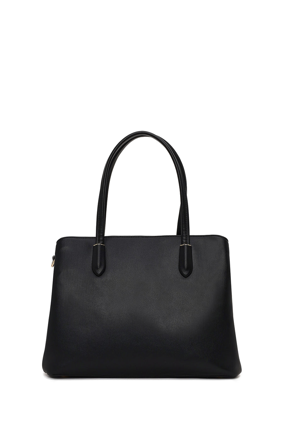 Woman Black Classic Shoulder Bag with Long Strap