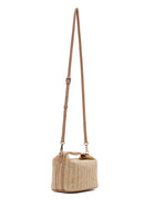 Women's Beige Long Straw Mini Handbag | Derimod