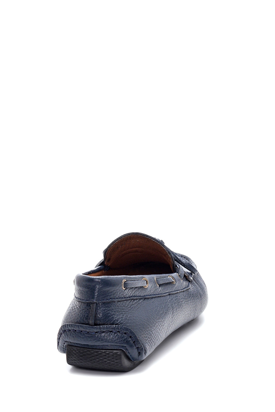 Erkek Lacivert Deri Casual Loafer