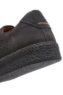 Men's Grey Lace-Up Thick-Sole Suede Leather Sneakers | Derimod