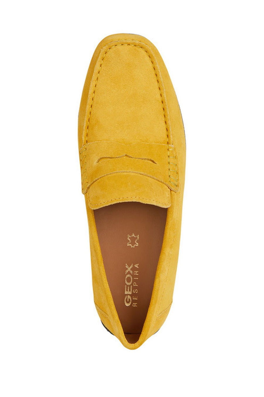 Geox Erkek Sarı Kosmopolis + Grip Süet Deri Casual Loafer