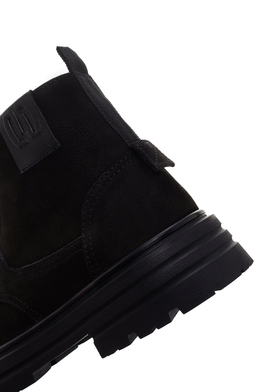 Men's Black Casual Nubuck Leather Boots