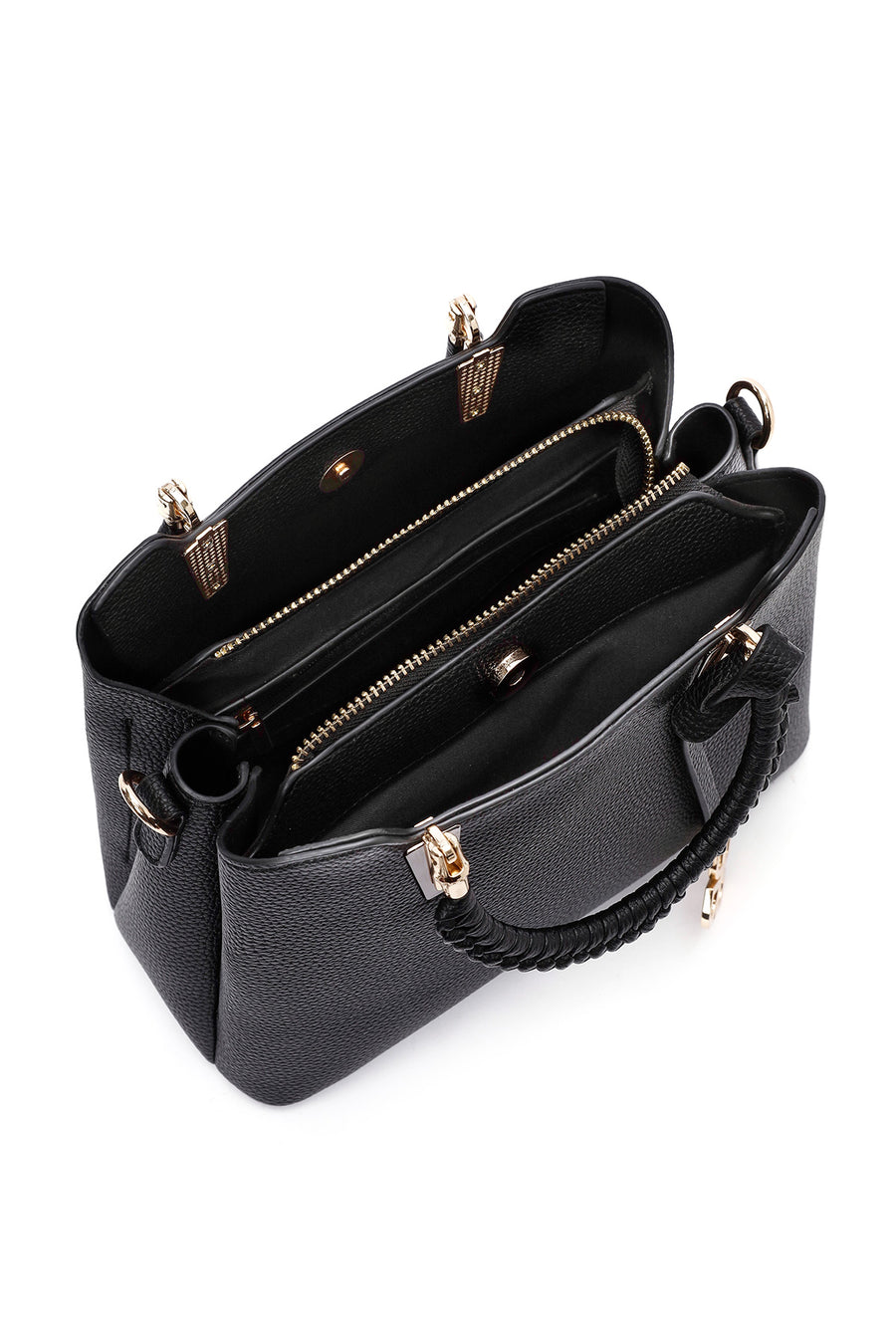 Women's Black Long Strap Shoulder Bag