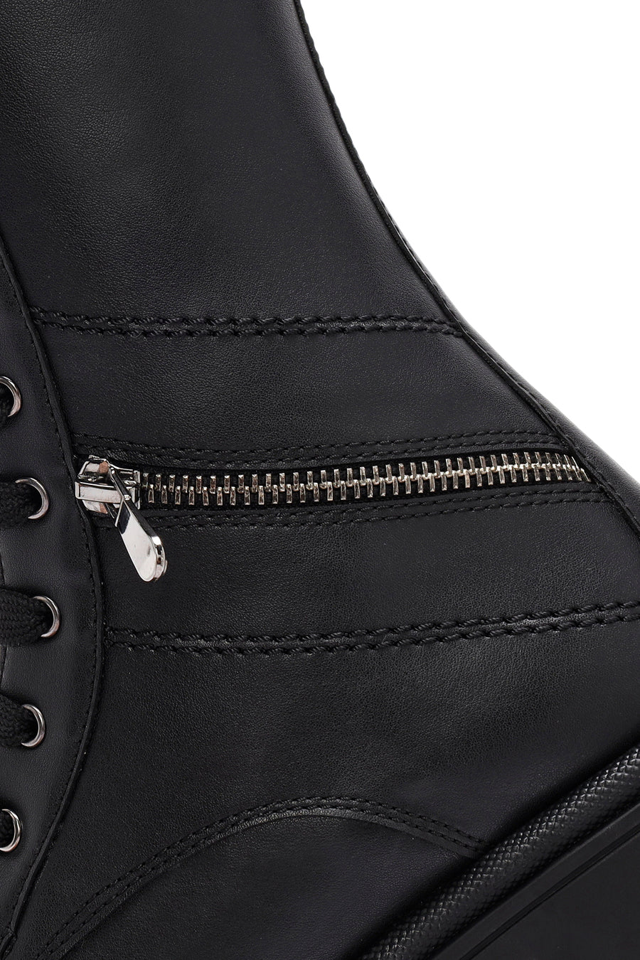 Women's Black Zippered Boots