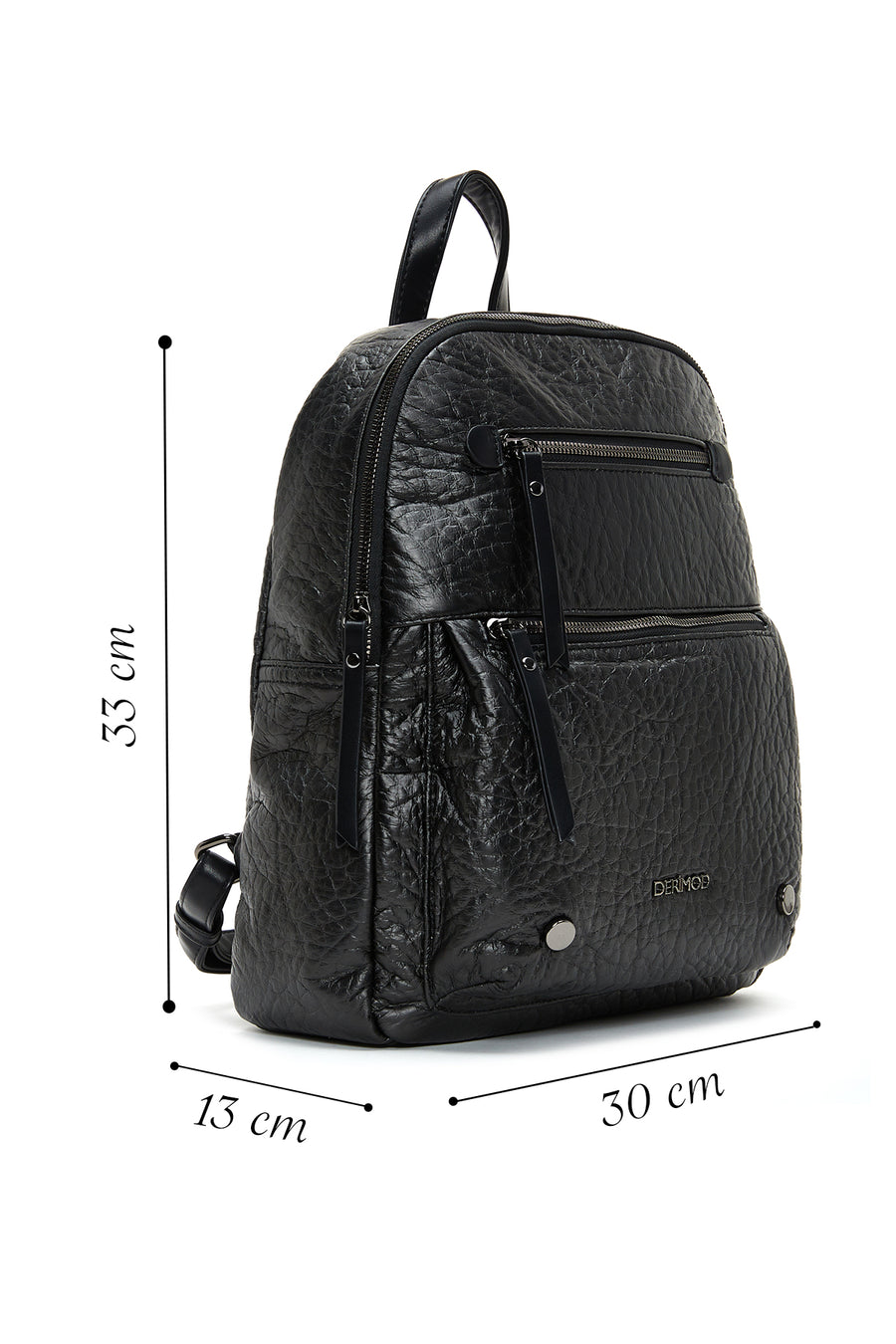 Women's Black Long Casual Backpack