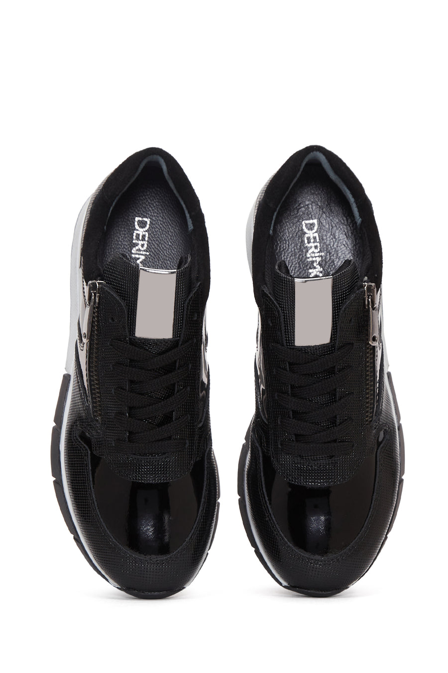 Kadın Siyah Deri Sneaker