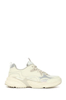 Woman Grey Thick-Soled Lace-Up Sneakers | Derimod