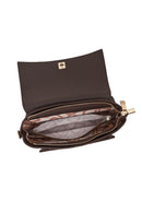 Woman Brown Classic Crossbody Bag with Long Strap | Derimod