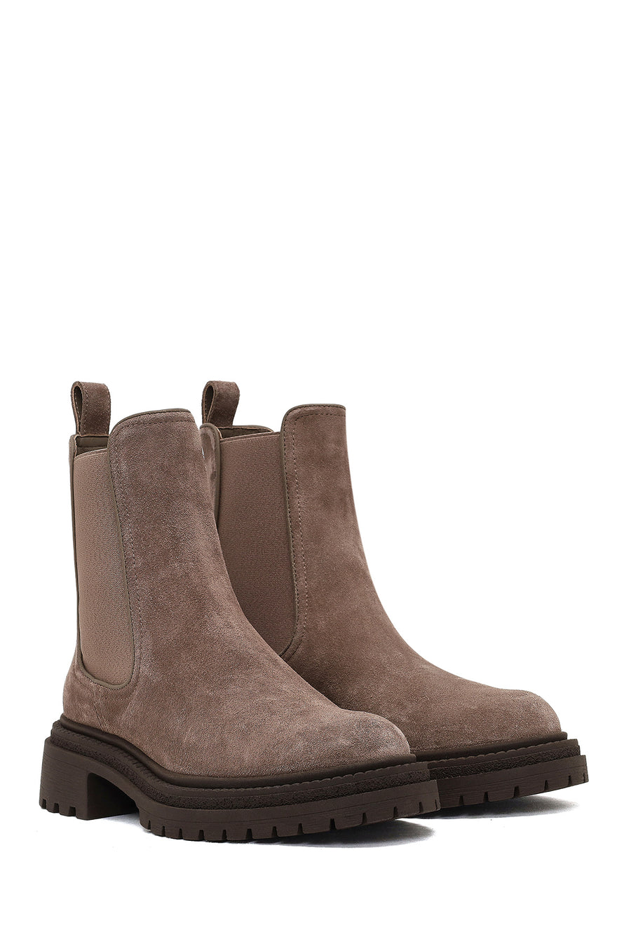 Women's Mink Suede Leather Chelsea Boot
