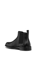 Geox Men's Black Walk Pleasure Leather Chelsea Boots | Derimod