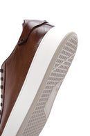 Men's Tan Leather Thick Soled Sneaker | Derimod