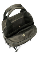 Women's Khaki Suede Backpack | Derimod