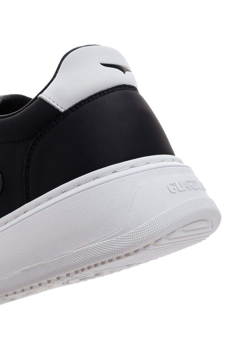 Alberto Guardiani Erkek Siyah New Era Kalın Tabanlı Deri Sneaker