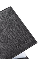 Men's Black Leather Card Holder | Derimod