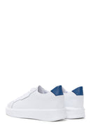 Men's White Leather Thick Soled Sneaker | Derimod