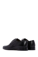 Men's Black Leather Printed Classic Leather Shoes | Derimod