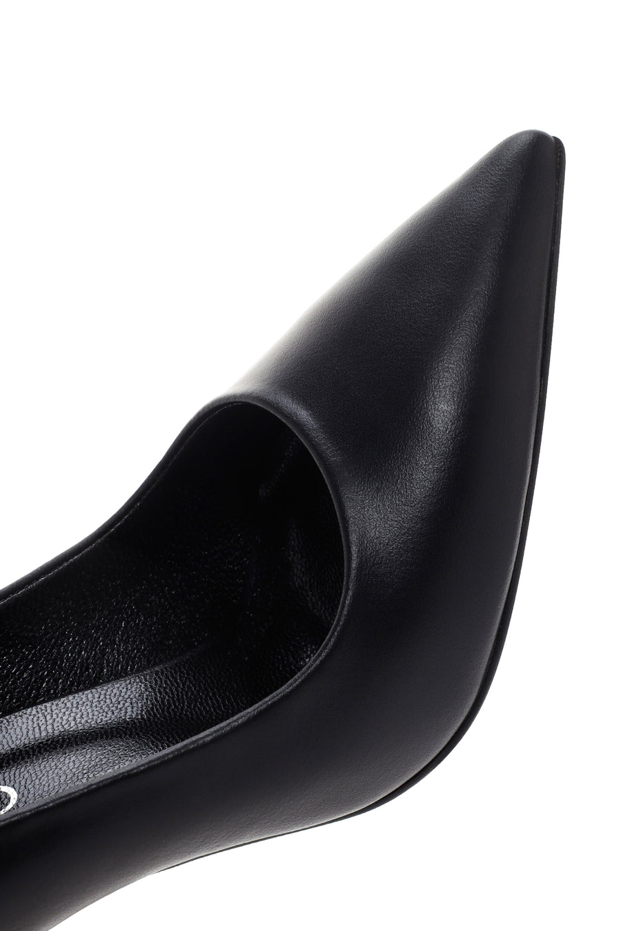 Kadın Siyah Deri Stiletto