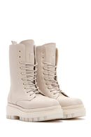 Women's Beige Thick Soled Boots | Derimod