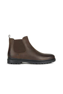 Geox Men's Brown Andalo Leather Chelsea Boots | Derimod