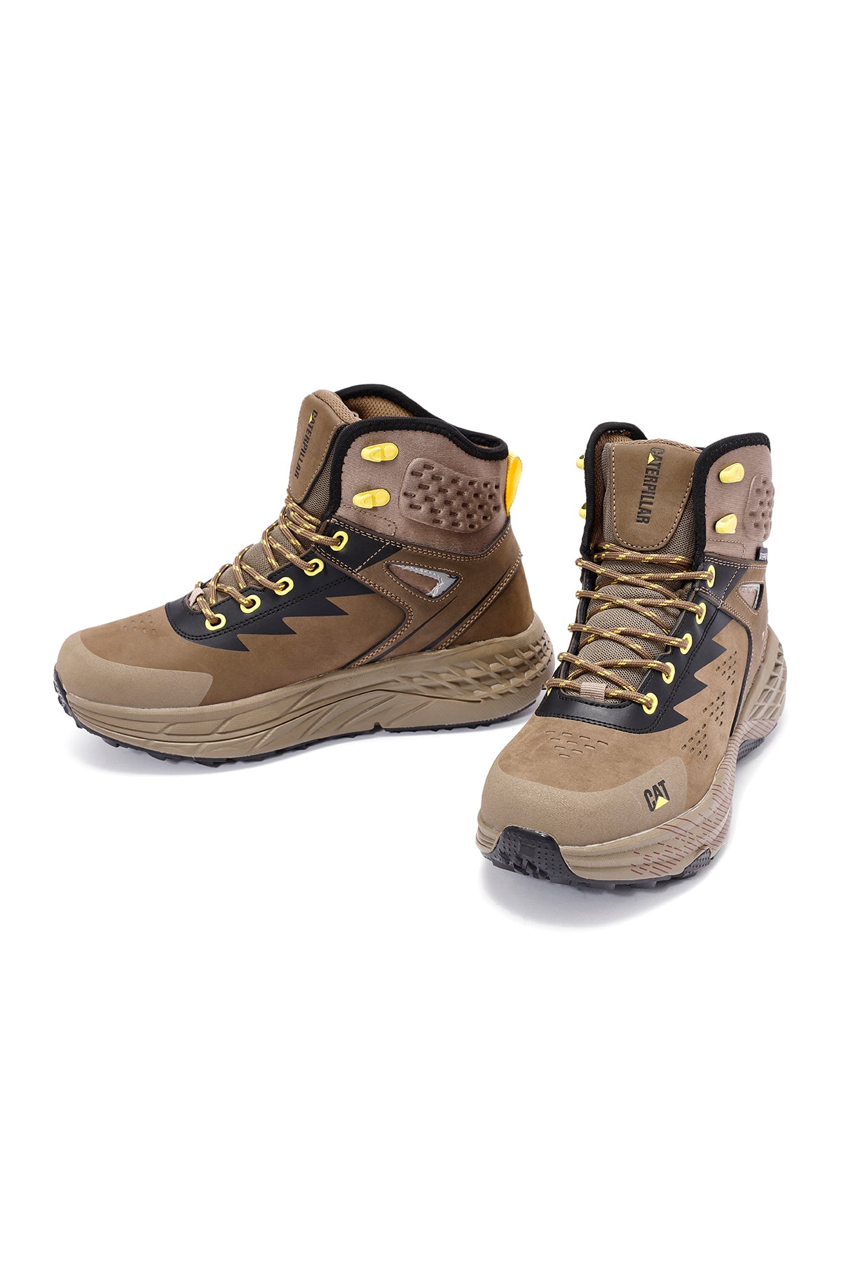 Cat Caterpillar Erkek Vizon Deri Waterproof Outdoor Bot