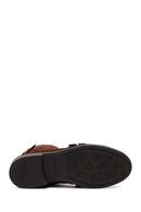 Woman Brown Buckled Suede Boots | Derimod