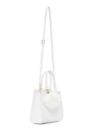 Women's White Long Strap Handbag with Accessory Detail | Derimod