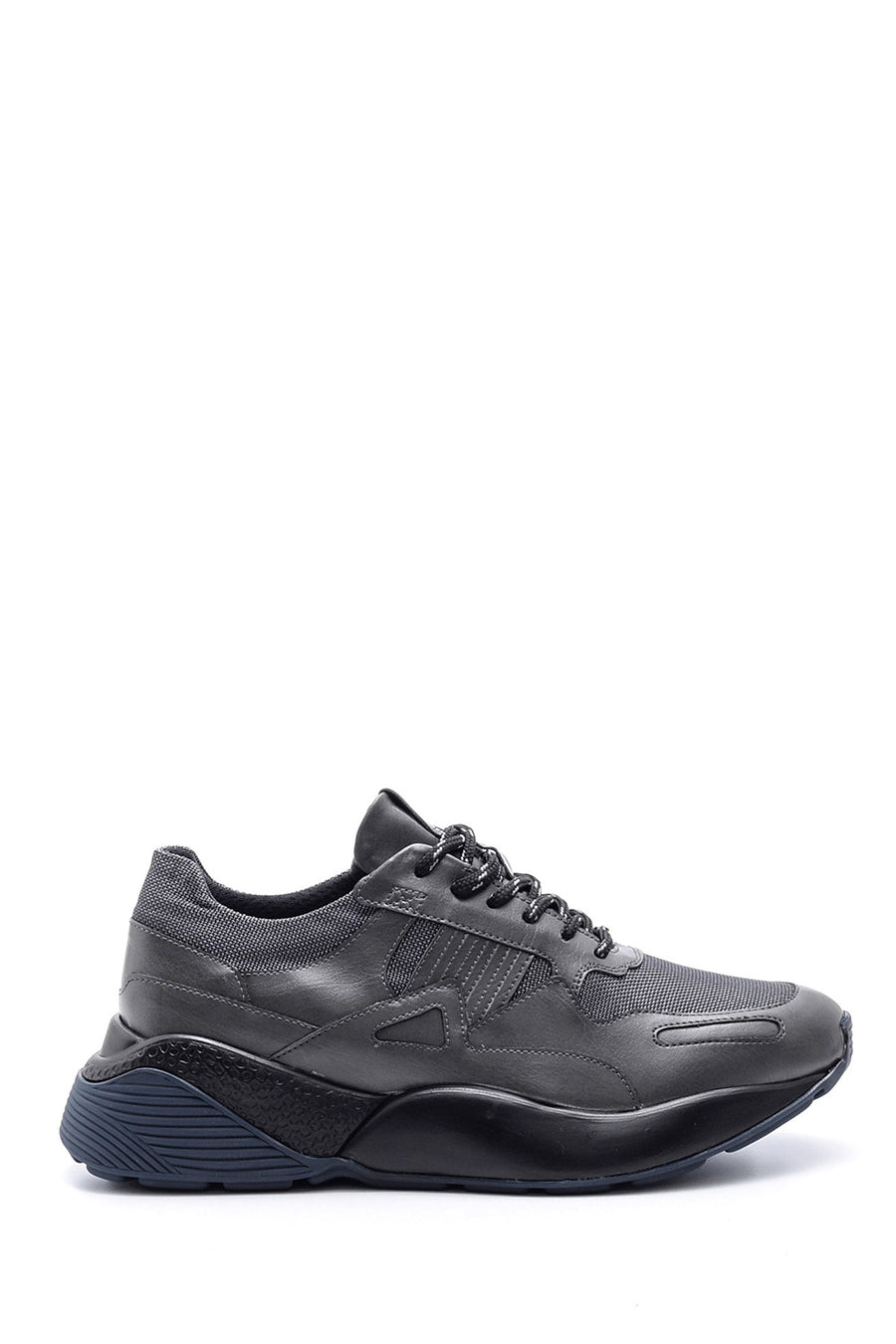 Men's High-Sole Leather Sneaker 19WFD305514 | Derimod