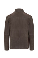 Sacramento Men's Brown Nubuck Leather Jacket | Derimod